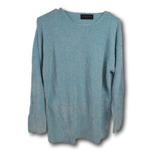 Light Blue August Silk Knits Chenille Sweater
